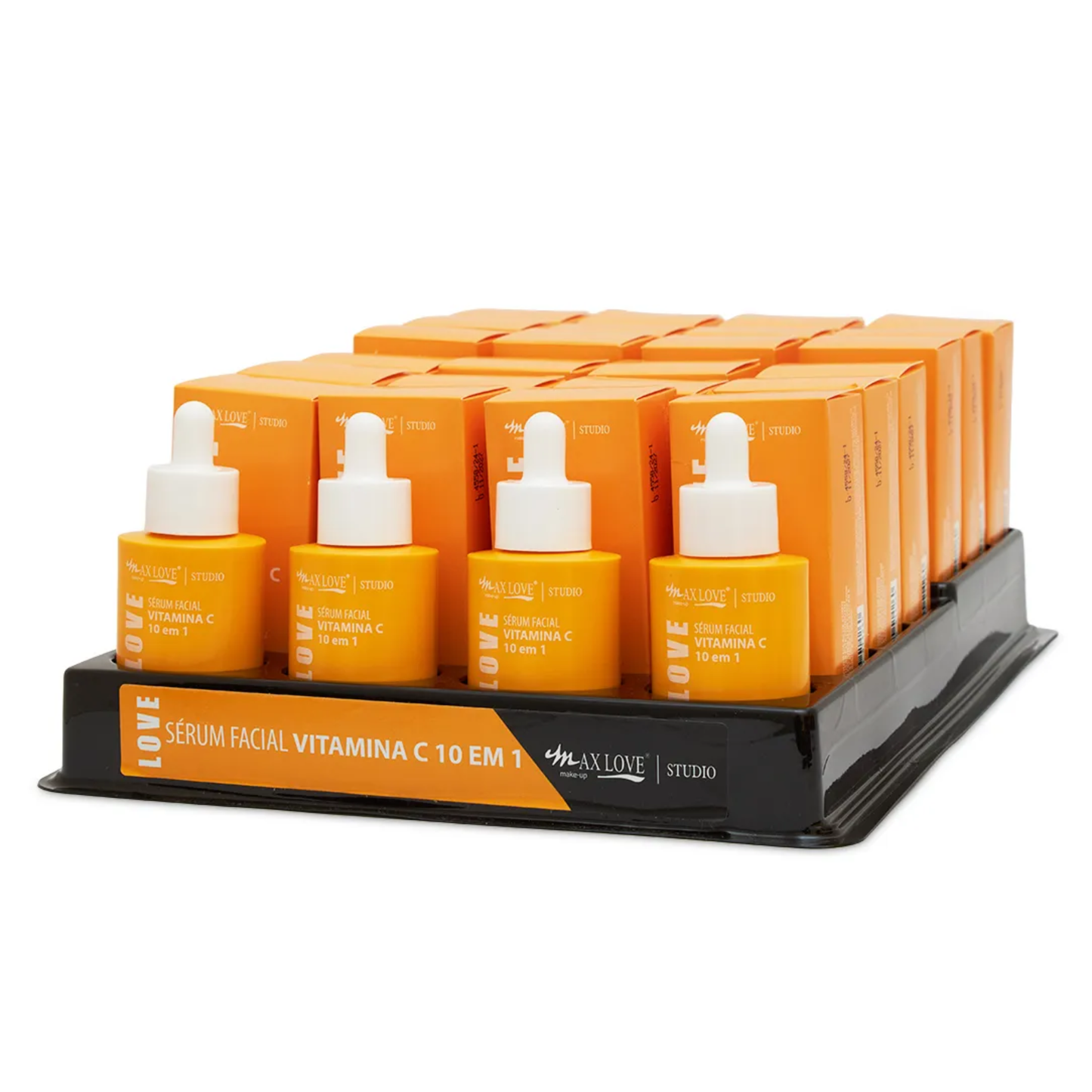 BOX C/ 24 SERUM FACIAL VITAMINA C 10 EM 1 30ML MAX LOVE