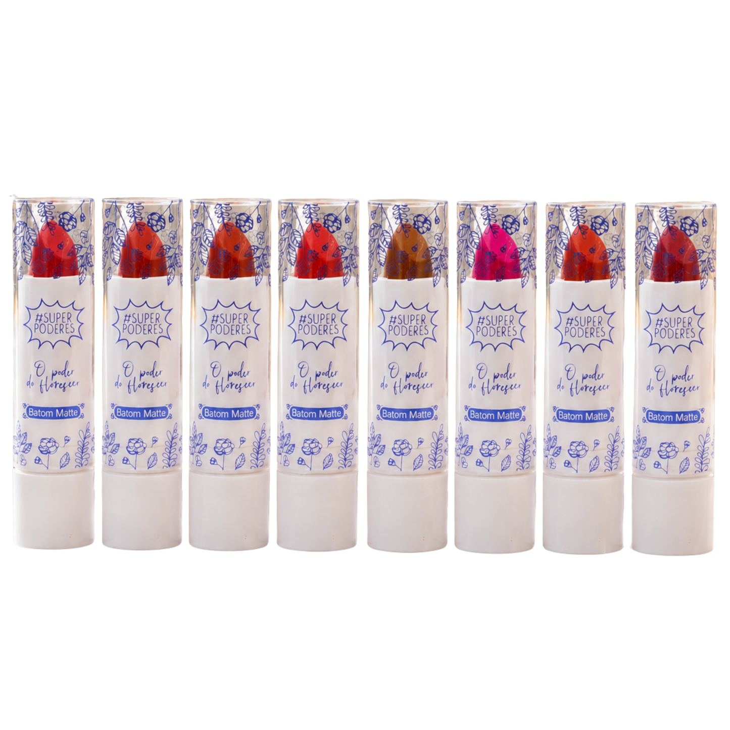 BOX C/ 48 BATOM MATTE FLORES SP700 SUPERPODERES