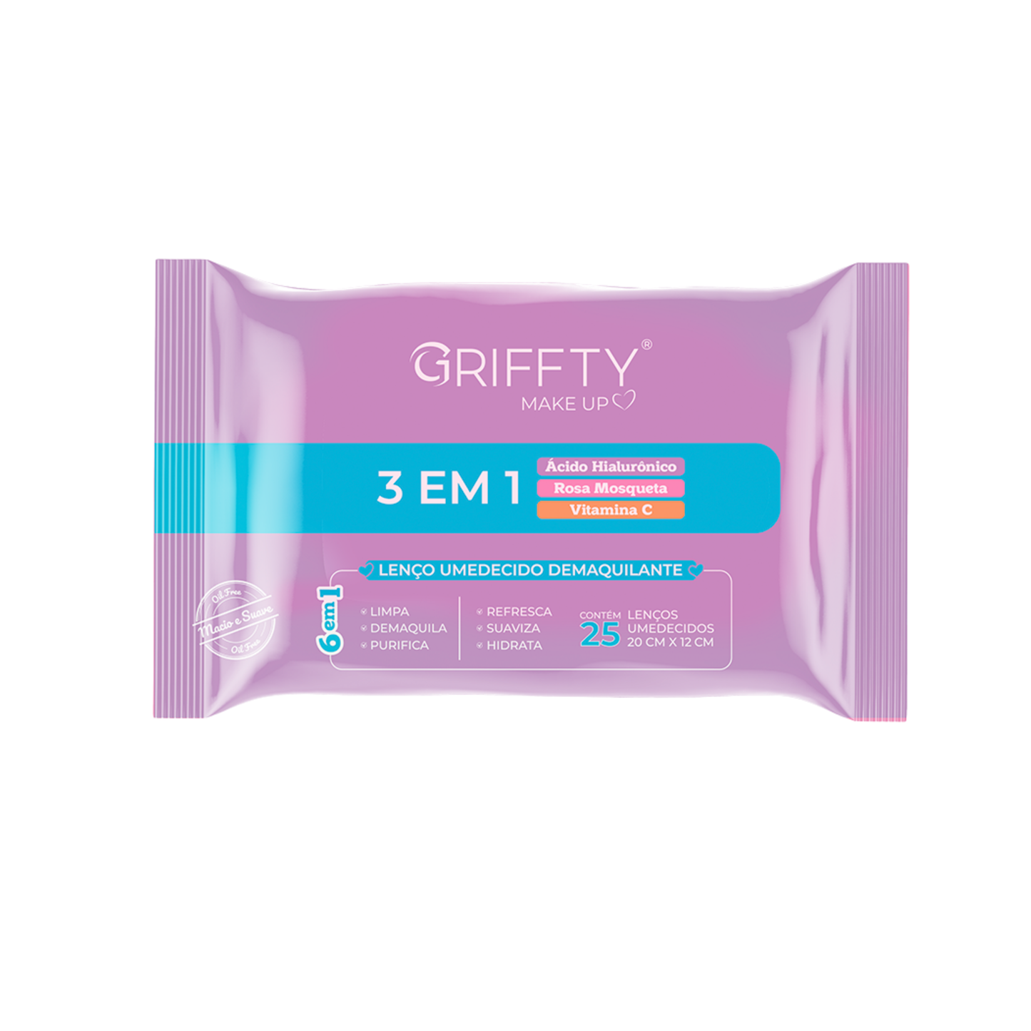 LENCO DEMAQUILANTE 3 EM 1 C/25UN GRIFFTY