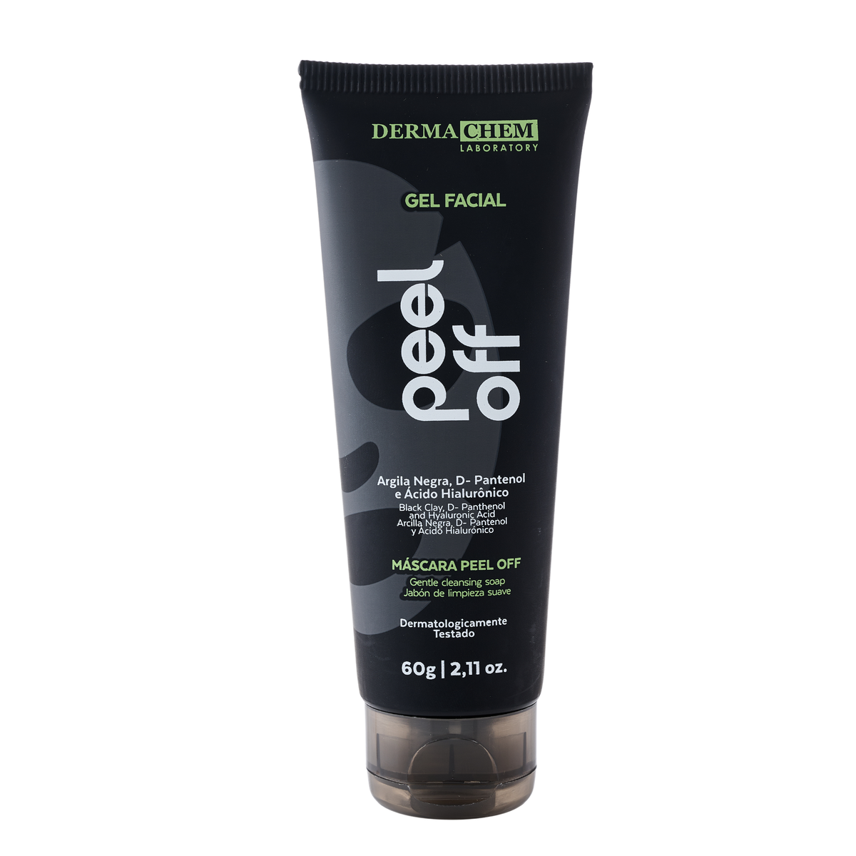 GEL FACIAL PEEL OFF ARGILA NEGRA 60G DERMACHEM