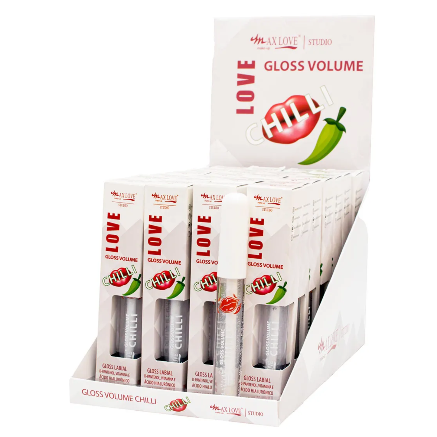 BOX C/ 28 LIP VOLUMOSO CHILLI COR 082 MAX LOVE