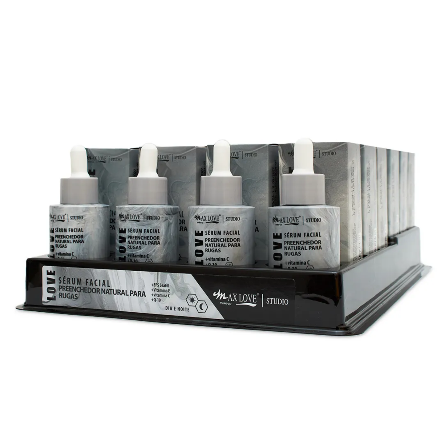 BOX C/ 24 SERUM FACIAL PREENCHEDOR PARA RUGAS 30ML MAX LOVE