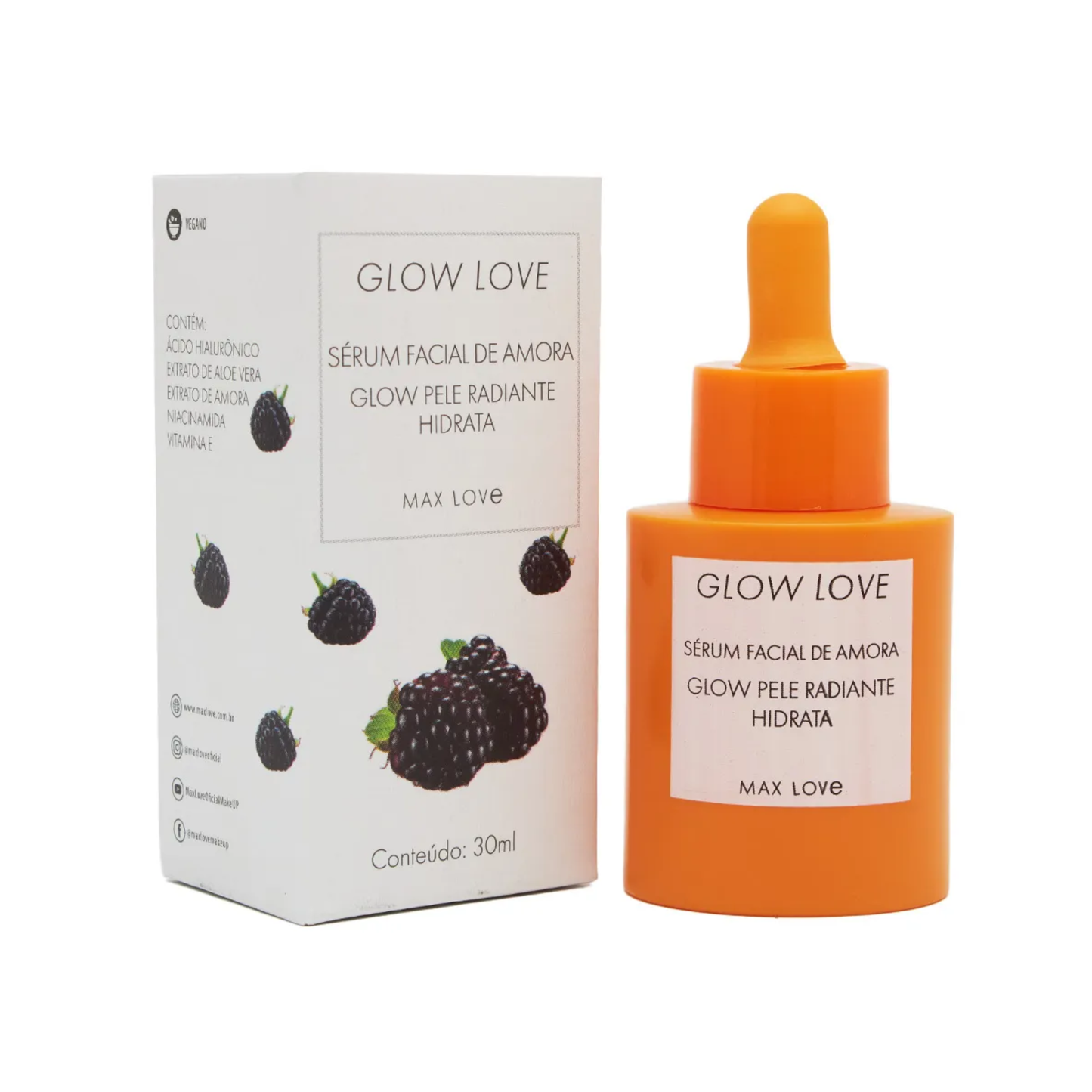 BOX C/ 36 GLOW LOVE SERUM DE AMORA 30ML MAX LOVE