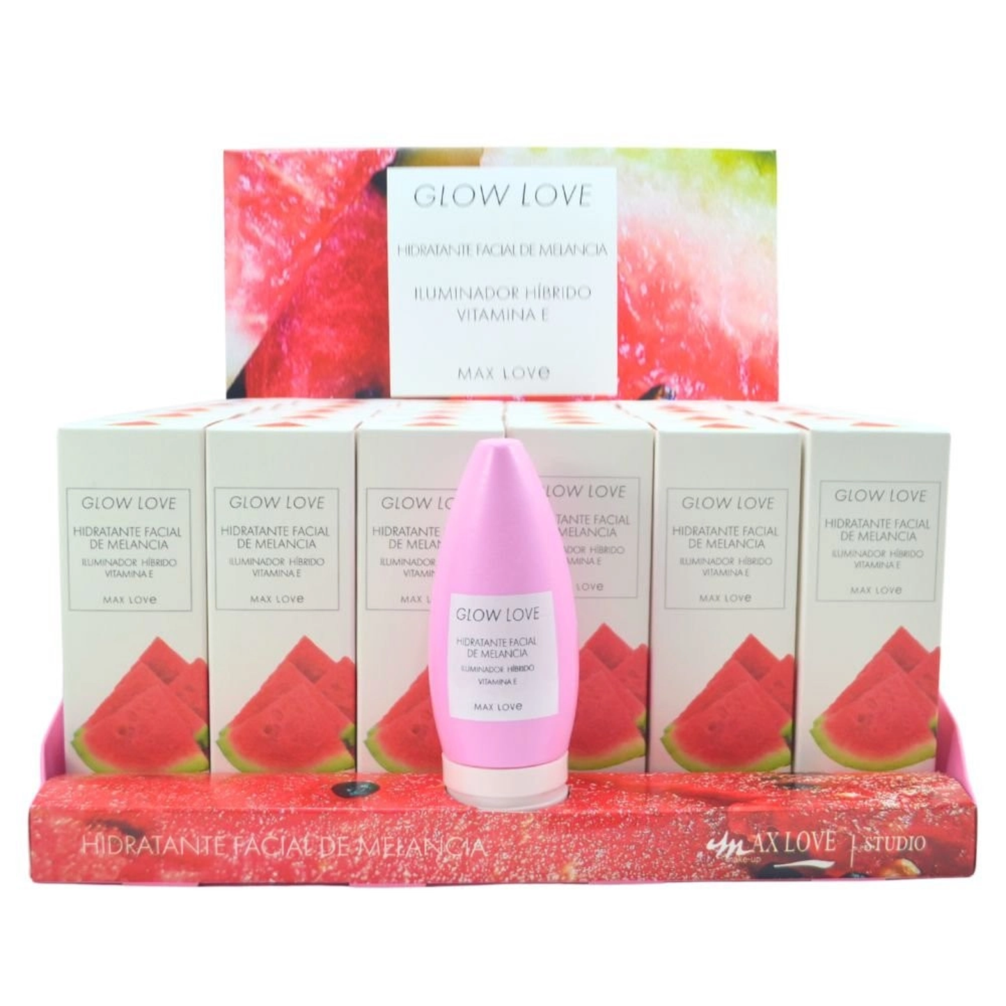 BOX C/ 36 GLOW LOVE HIDRATANTE FACIAL DE MELANCIA 60G MAX LOVE