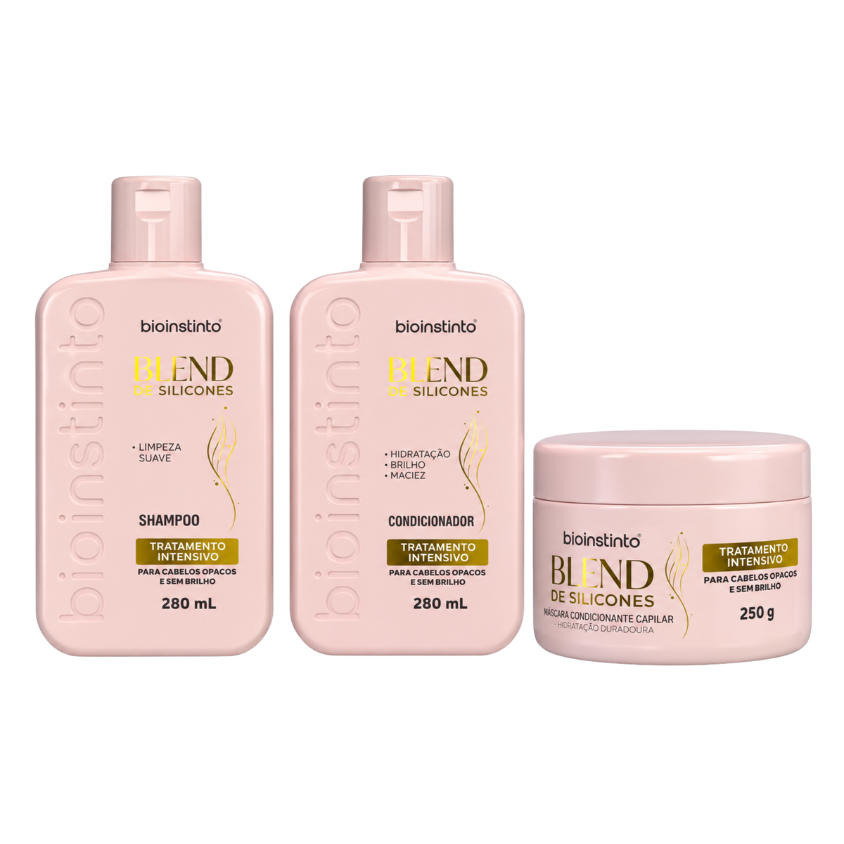 KIT CAPILAR BLEND DE SILICONES 3 ITENS BIO INSTINTO