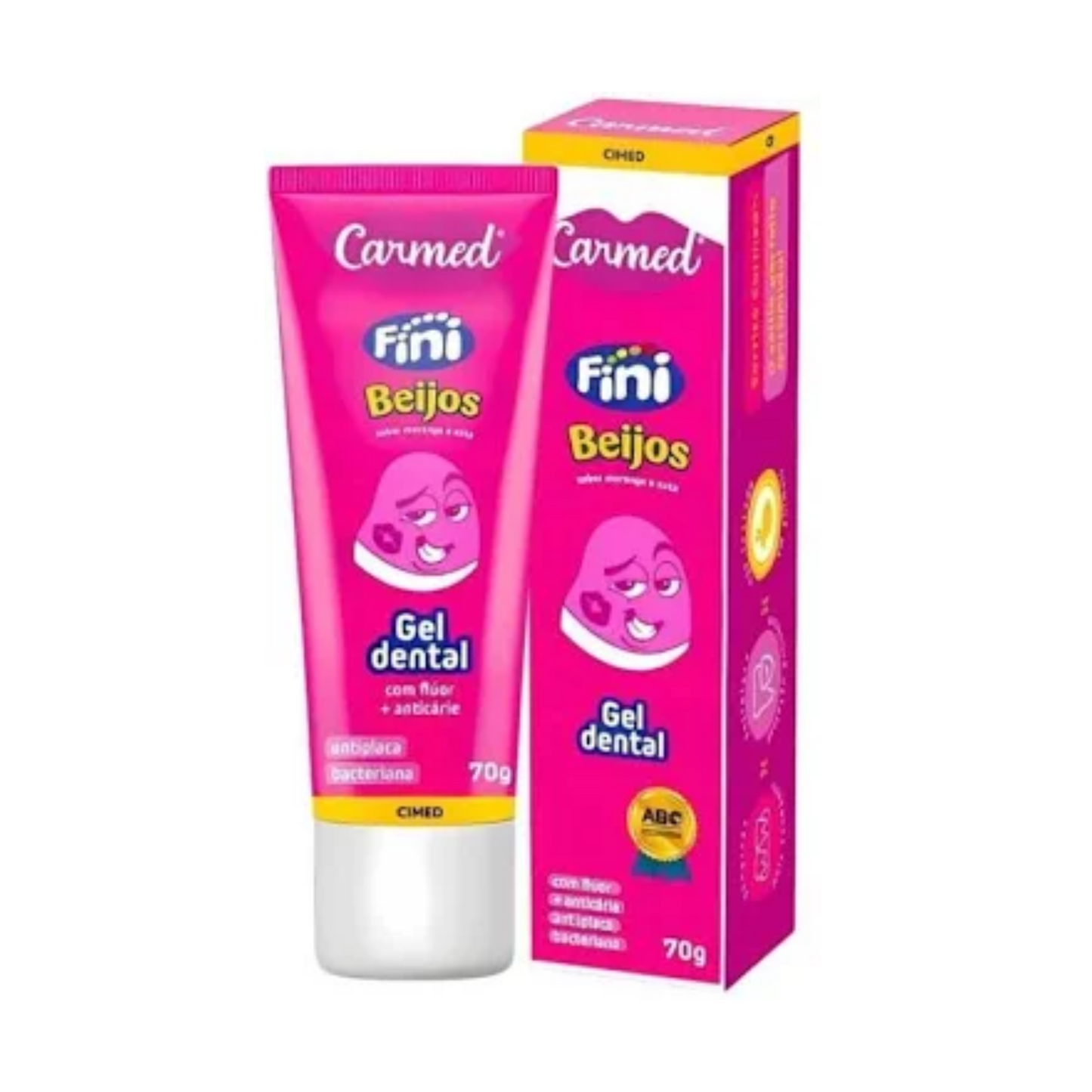 CARMED GEL DENTAL C/FLUOR BEIJINHOS 70G CIMED