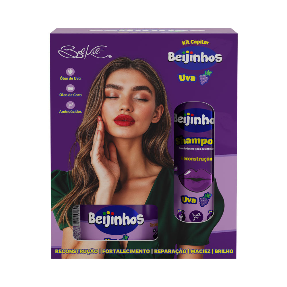 KIT 3 ITENS BEIJINHOS UVA BELKIT