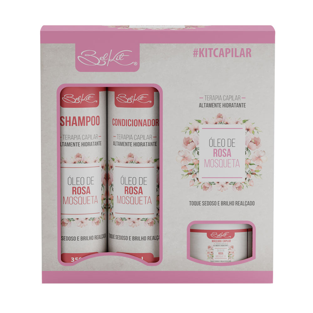 KIT 4 ITENS OLEO DE ROSA MOSQUETA BELKIT