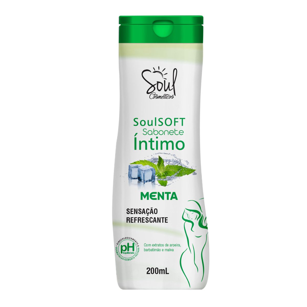 SOULSOFT SABONETE INTIMO MENTA 200ML SOUL– Bio Cosméticos