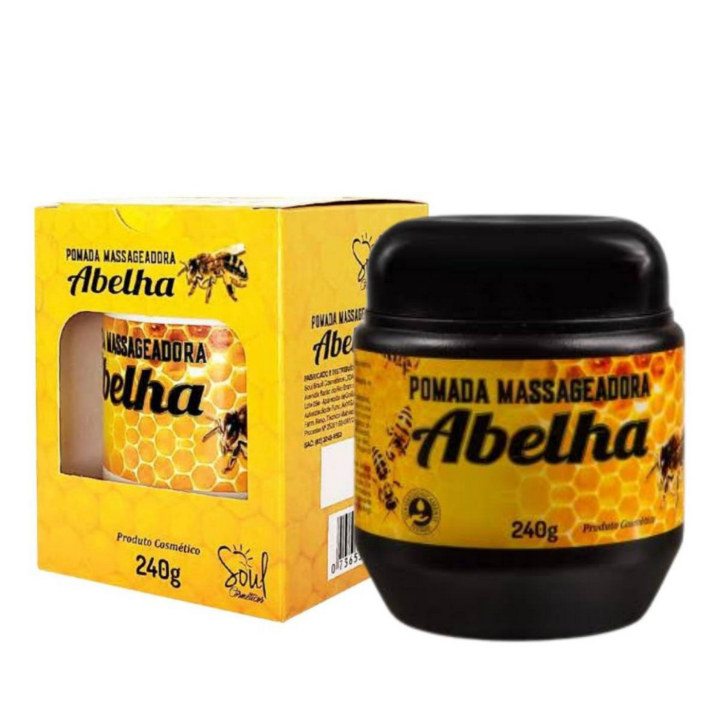 POMADA MASSAGEADORA ABELHA 240G SOUL