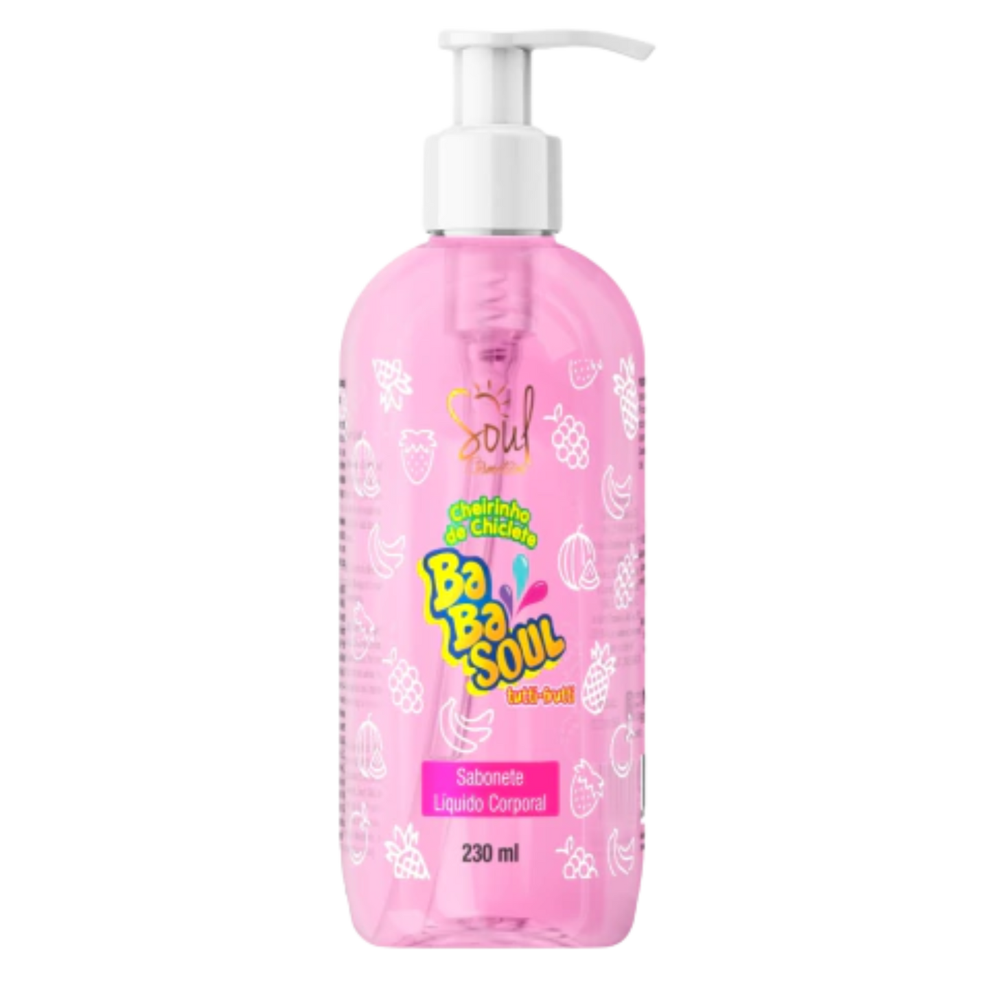 SABONETE LIQUIDO CORPORAL BABASOUL TUTTI FRUTTI 230ML SOUL