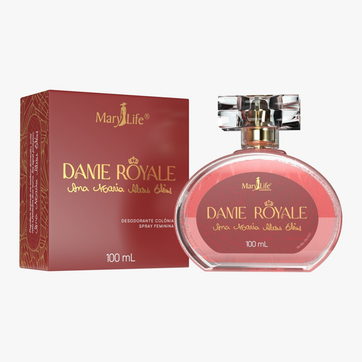 DESODORANTE COLONIA SPRAY FEMININA DAME ROYALE 100ML MARY LIFE