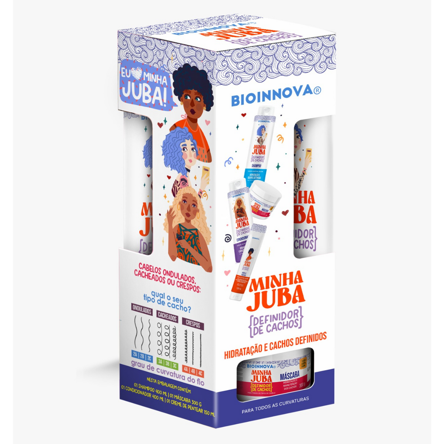 KIT CAPILAR MINHA JUBA 4 ITENS BIOINNOVA