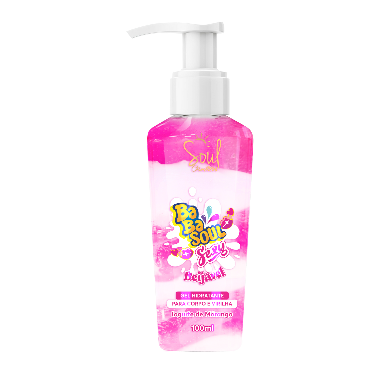 GEL HIDRATANTE BABASOUL SEXY IOGURTE DE MORANGO 100ML SOUL