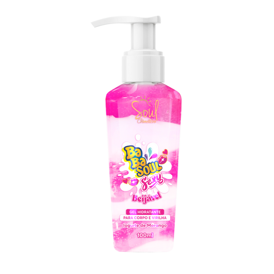 GEL HIDRATANTE BABASOUL SEXY IOGURTE DE MORANGO 100ML SOUL
