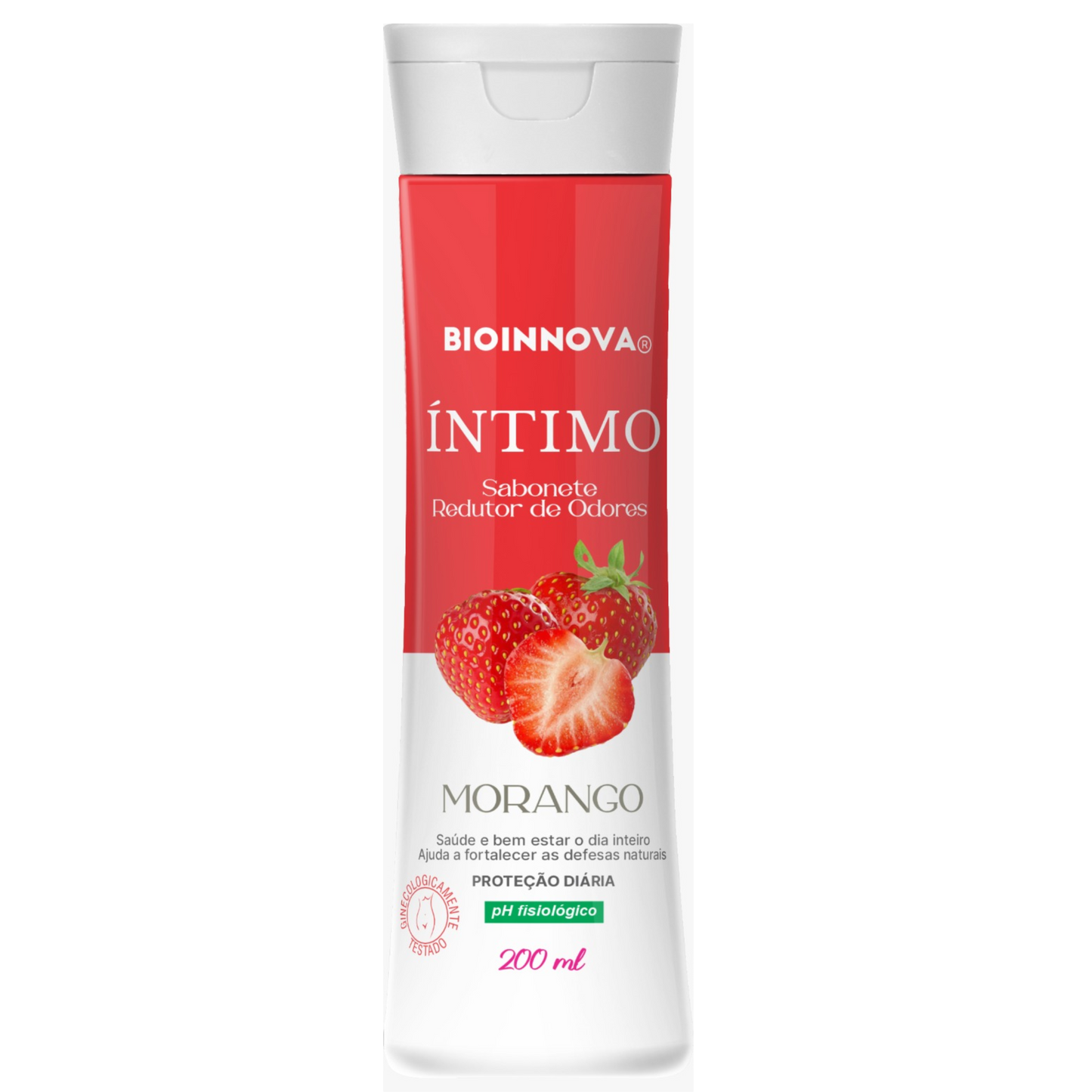 SABONETE INTIMO MORANGO 200ML BIOINNOVA