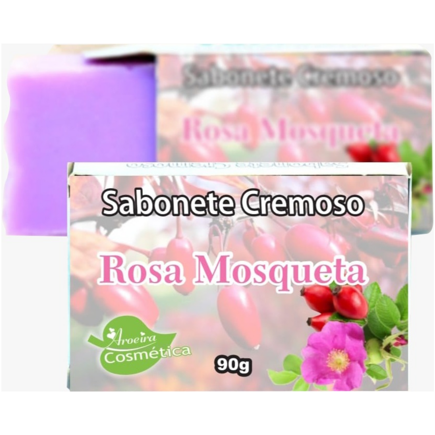 SABONETE EM BARRA CREMOSO ROSA MOSQUETA 90G BIOINNOVA