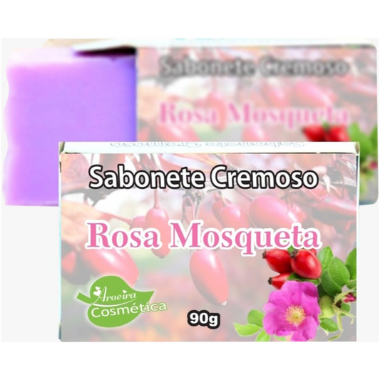 SABONETE EM BARRA CREMOSO ROSA MOSQUETA 90G BIOINNOVA
