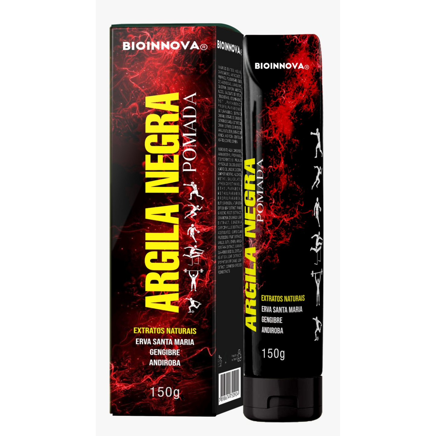 POMADA EXTRA FORTE ARGILA NEGRA 150G BIOINNOVA