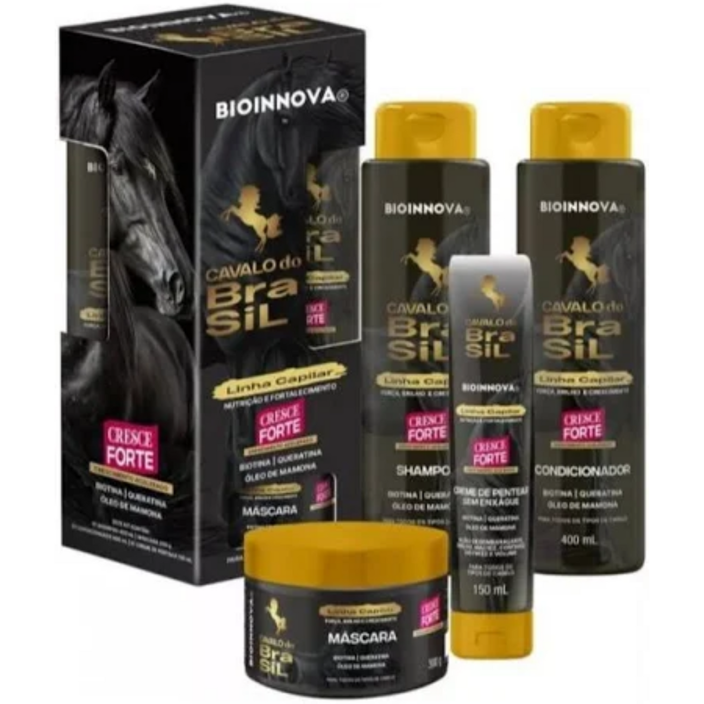 KIT CAPILAR CAVALO DO BRASIL 4 ITENS BIOINNOVA