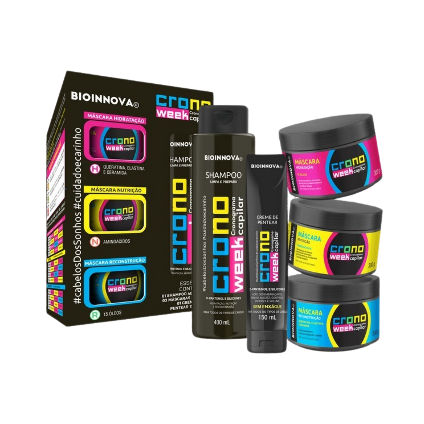 KIT CAPILAR CRONO WEEK 5 ITENS BIOINNOVA