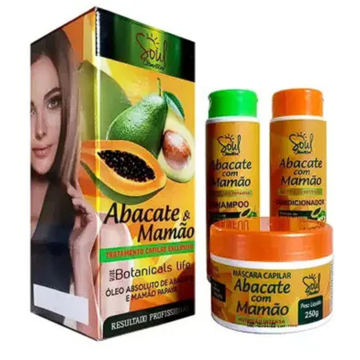 KIT CAPILAR ABACATE COM MAMAO SOUL
