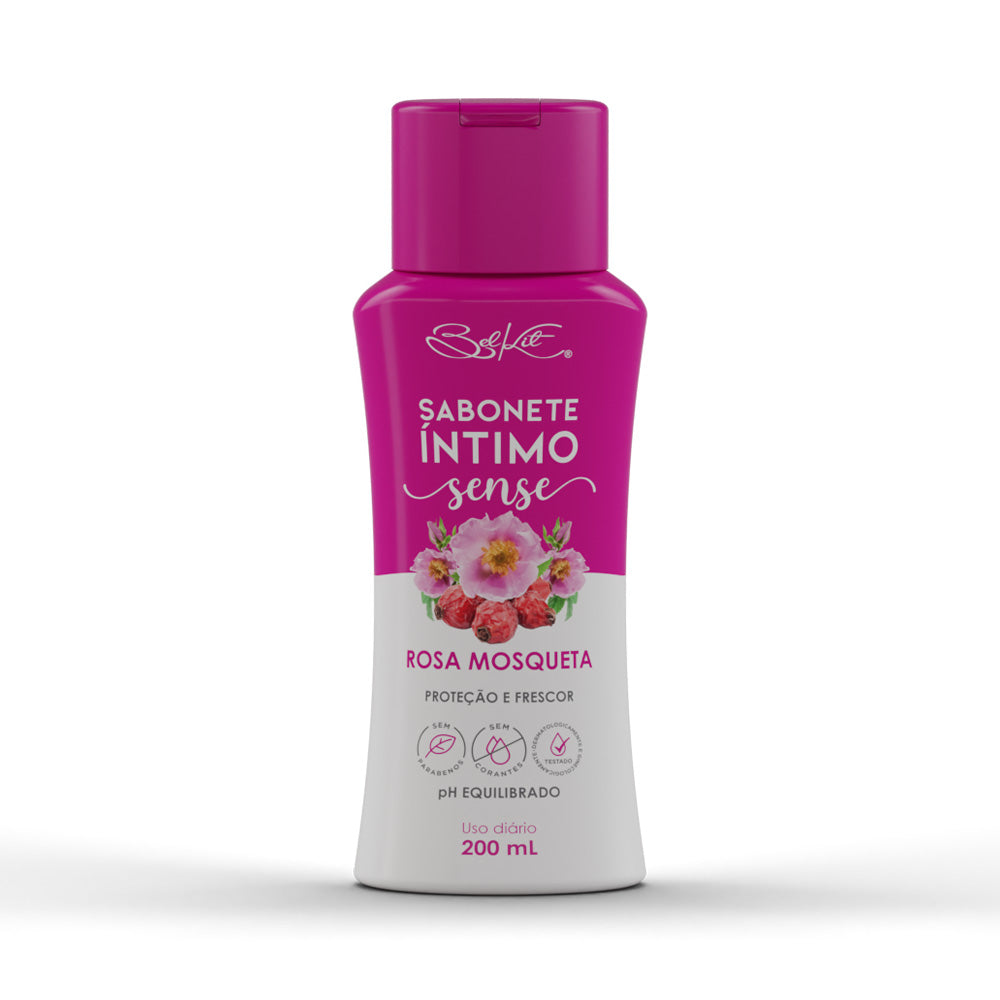 SABONETE INTIMO SENSE ROSA MOSQUETA 200ML BELKIT