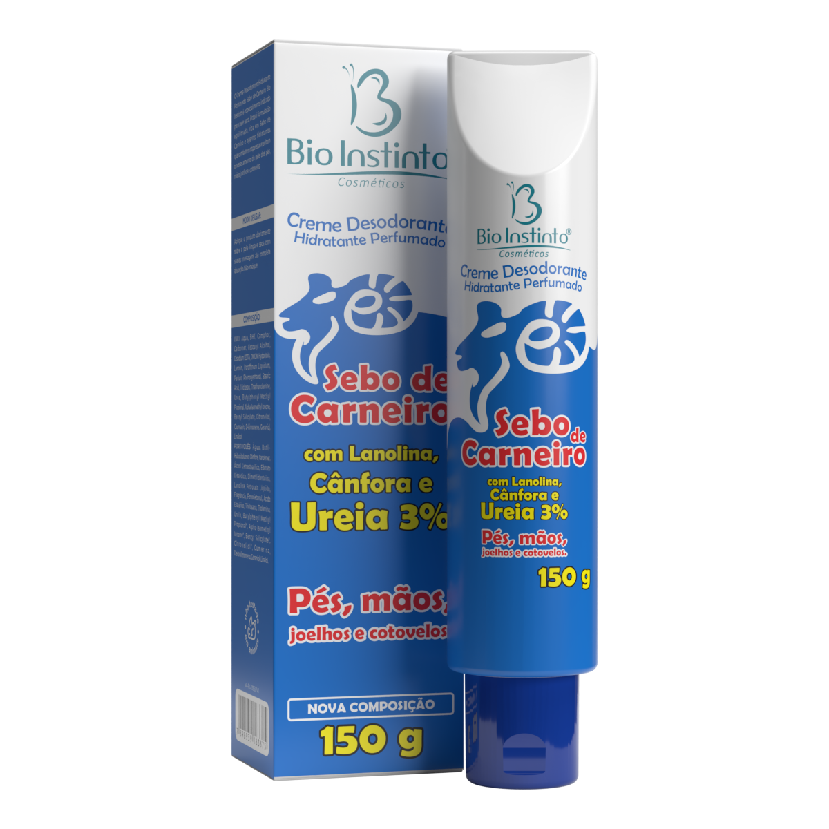 CREME DES HIDRA PERFUMADO SEBO DE CARNEIRO 150G BIO INSTINTO