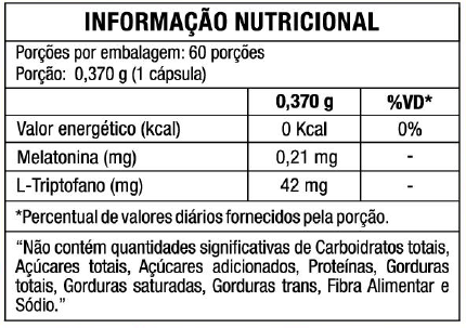SUPLEMENTO ALIMENTAR MELATONINA E TRIPTOFANO BIOCEUTICA