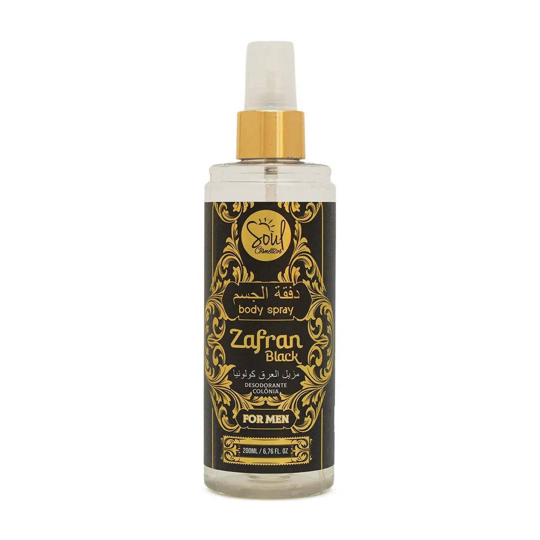 BODY SPRAY ZAFRAN BLACK MEN 200ML SOUL