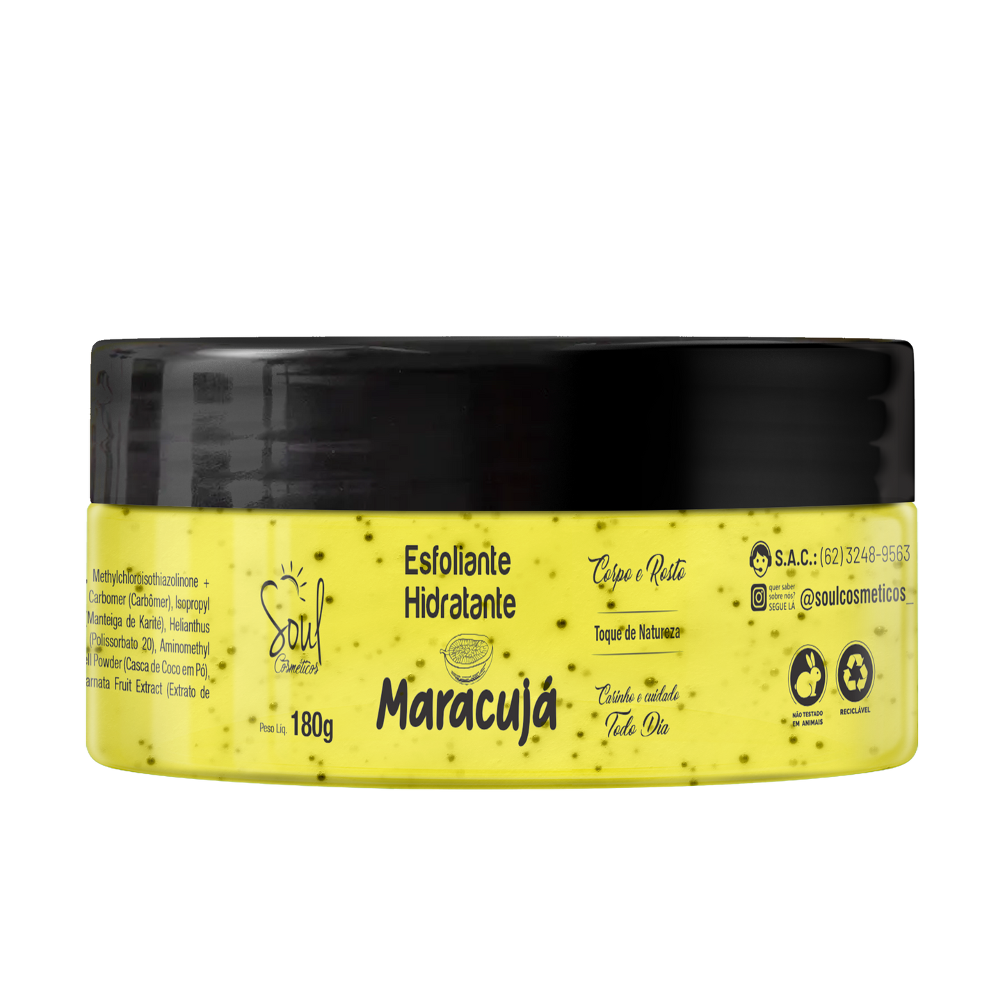 HIDRATANTE ESFOLIANTE MARACUJA 180G SOUL