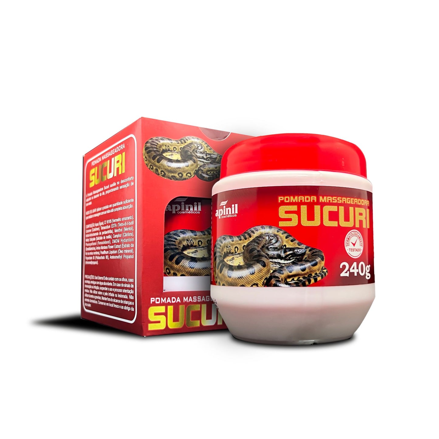 POMADA MASSAGEADORA SUCURI 240G APINIL
