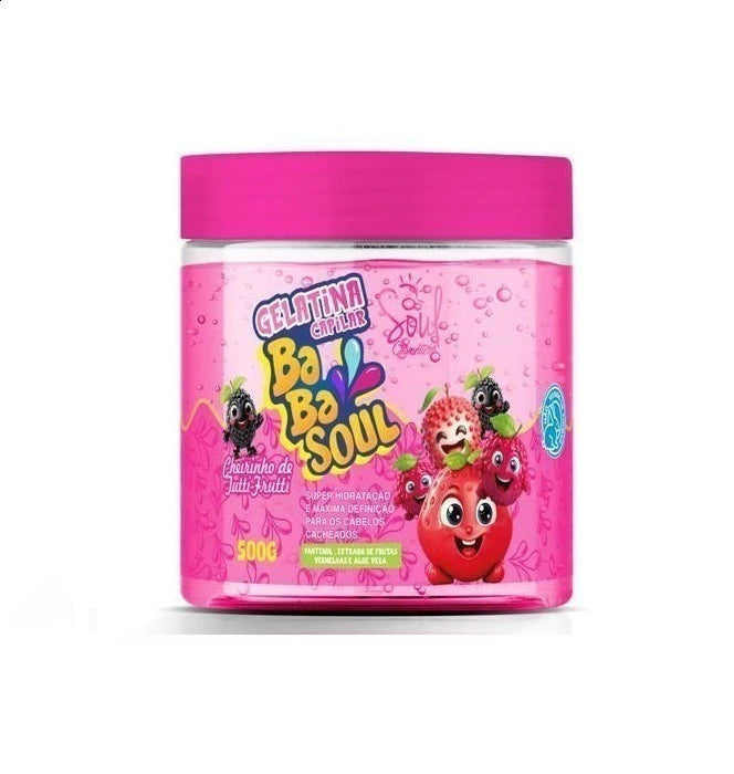 GELATINA CAPILAR BABASOUL TUTTI-FRUTTI 500G SOUL