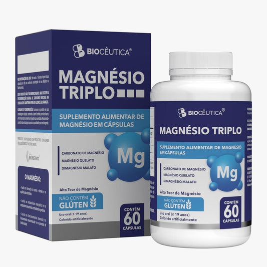 SUPLEMENTO ALIMENTAR MEGNÉSIO TRIPLO BIOCEUTICA