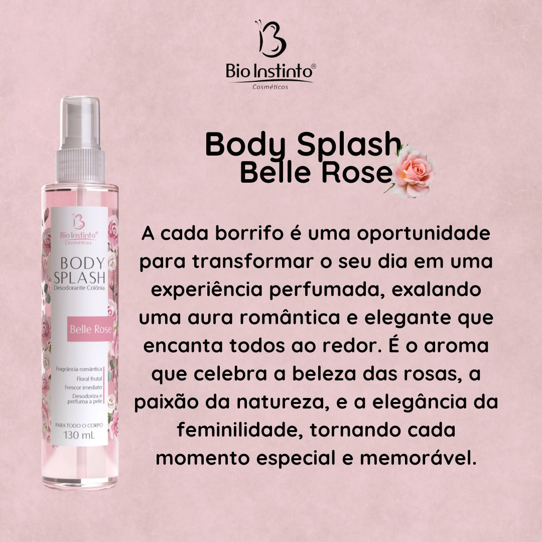 BODY SPLASH BELLE ROSE 130ML BIO INSTINTO – Bio Cosméticos Distribuidora