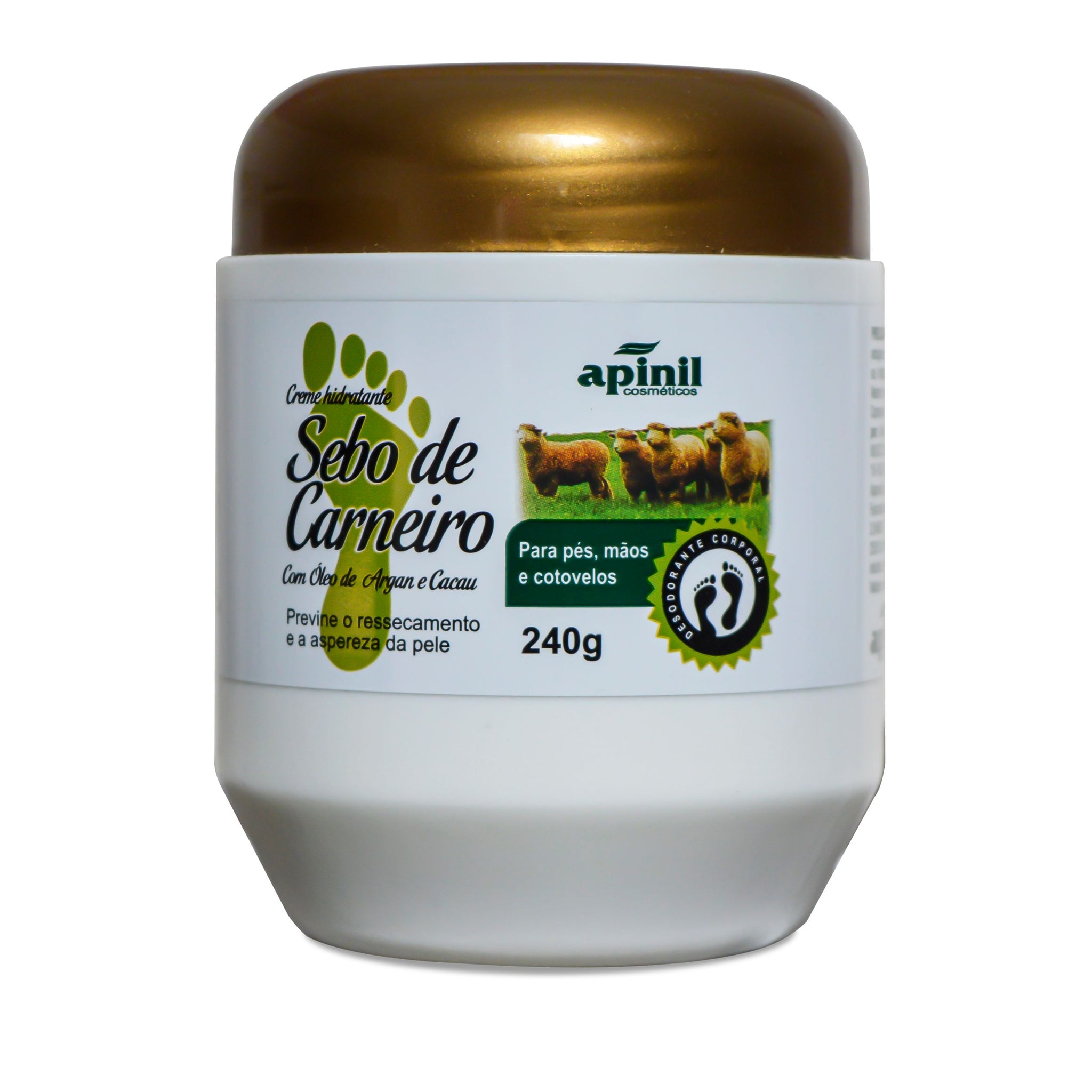 HIDRATANTE SEBO DE CARNEIRO 240G APINIL– Bio Cosméticos Distribuidora