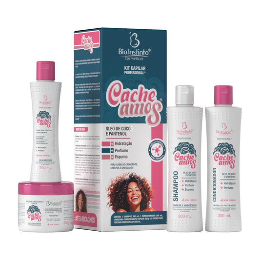KIT CAPILAR CACHEAMOS 4 ITENS BIO INSTINTO