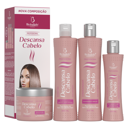 KIT CAPILAR DESCANSA CABELO 4 ITENS BIO INSTINTO