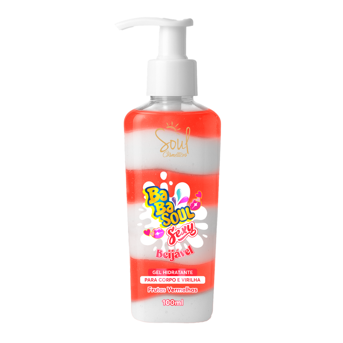 GEL HID BABASOUL SEXY FRUTAS VERMELHAS 100ML SOUL