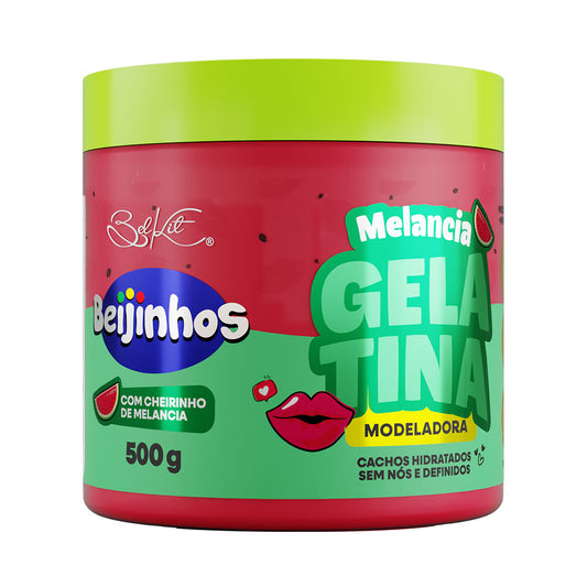 GELATINA CAPILAR MODELADORA BEIJINHOS MELANCIA 500G BELKIT
