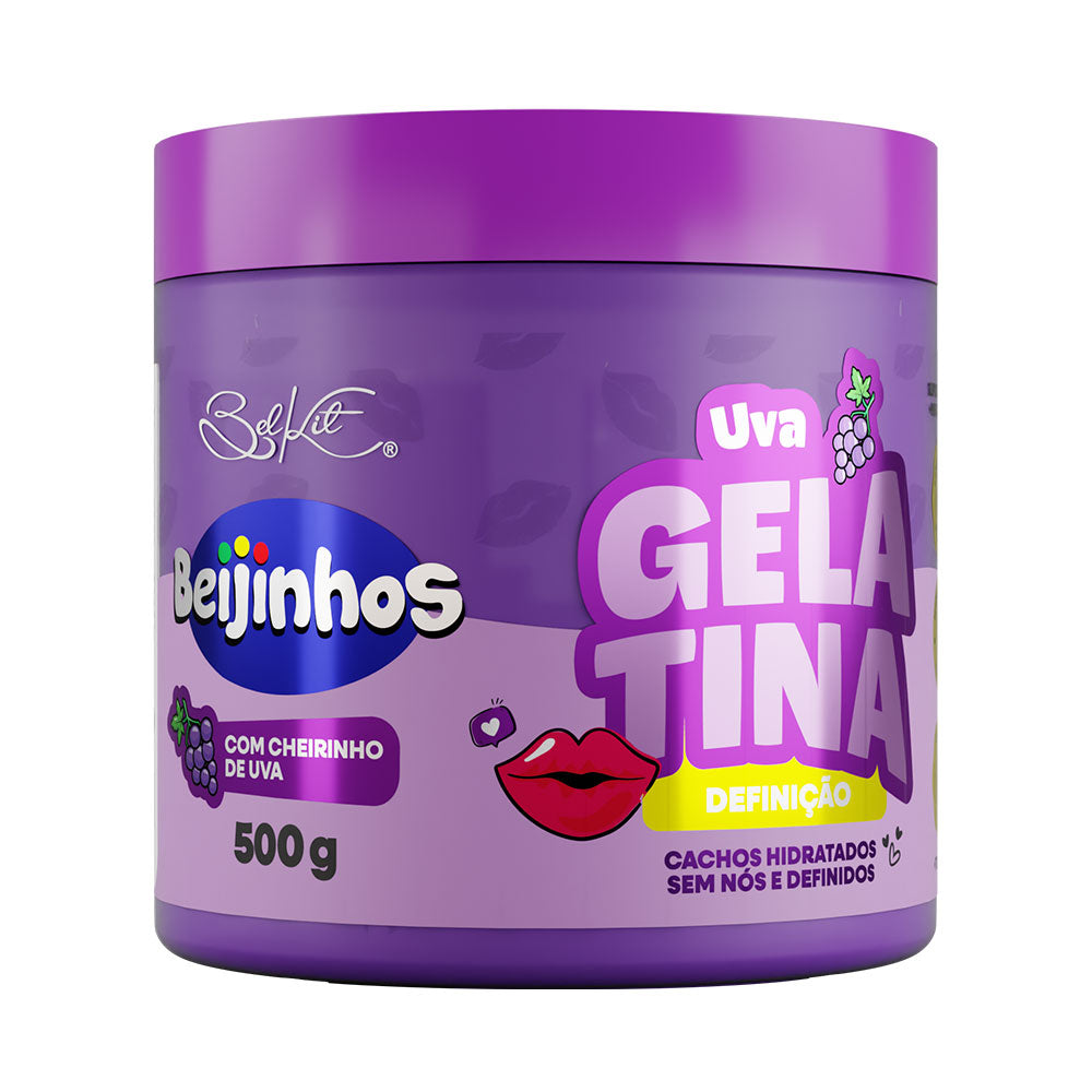 GELATINA CAPILAR DEFINICAO BEIJINHOS UVA 500G BELKIT