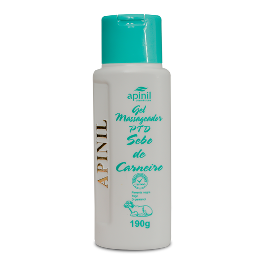 GEL MASSAGEADOR PTD SEBO DE CARNEIRO 190G APINIL