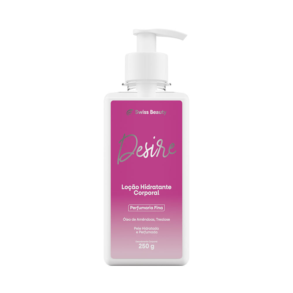 LOCAO HIDRATANTE DESODORANTE DESIRE 250G SWISS BEAUTY BELKIT