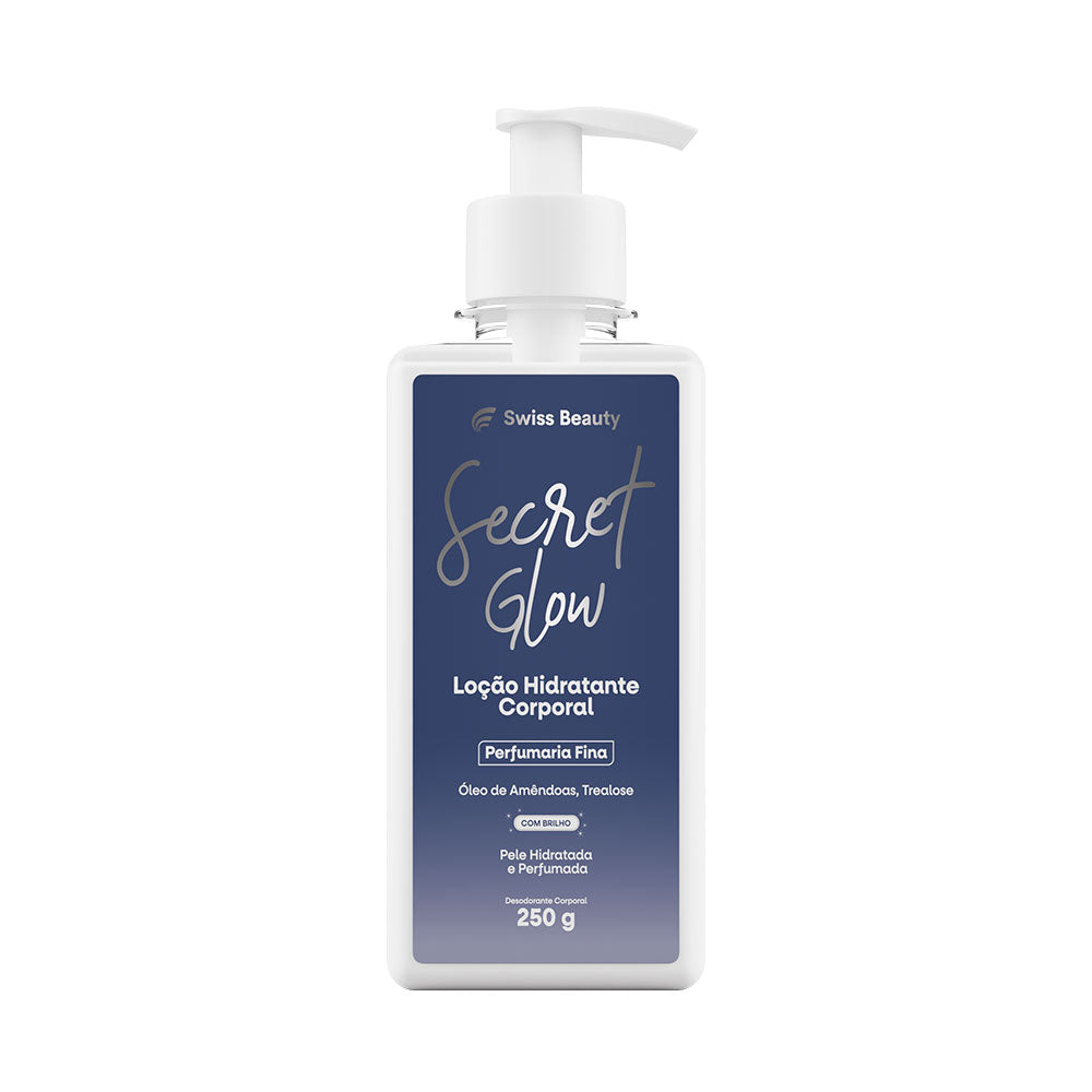 LOCAO HIDRATANTE DESODORANTE SECRET GLOW 250G SWISS BEAUTY BELKIT