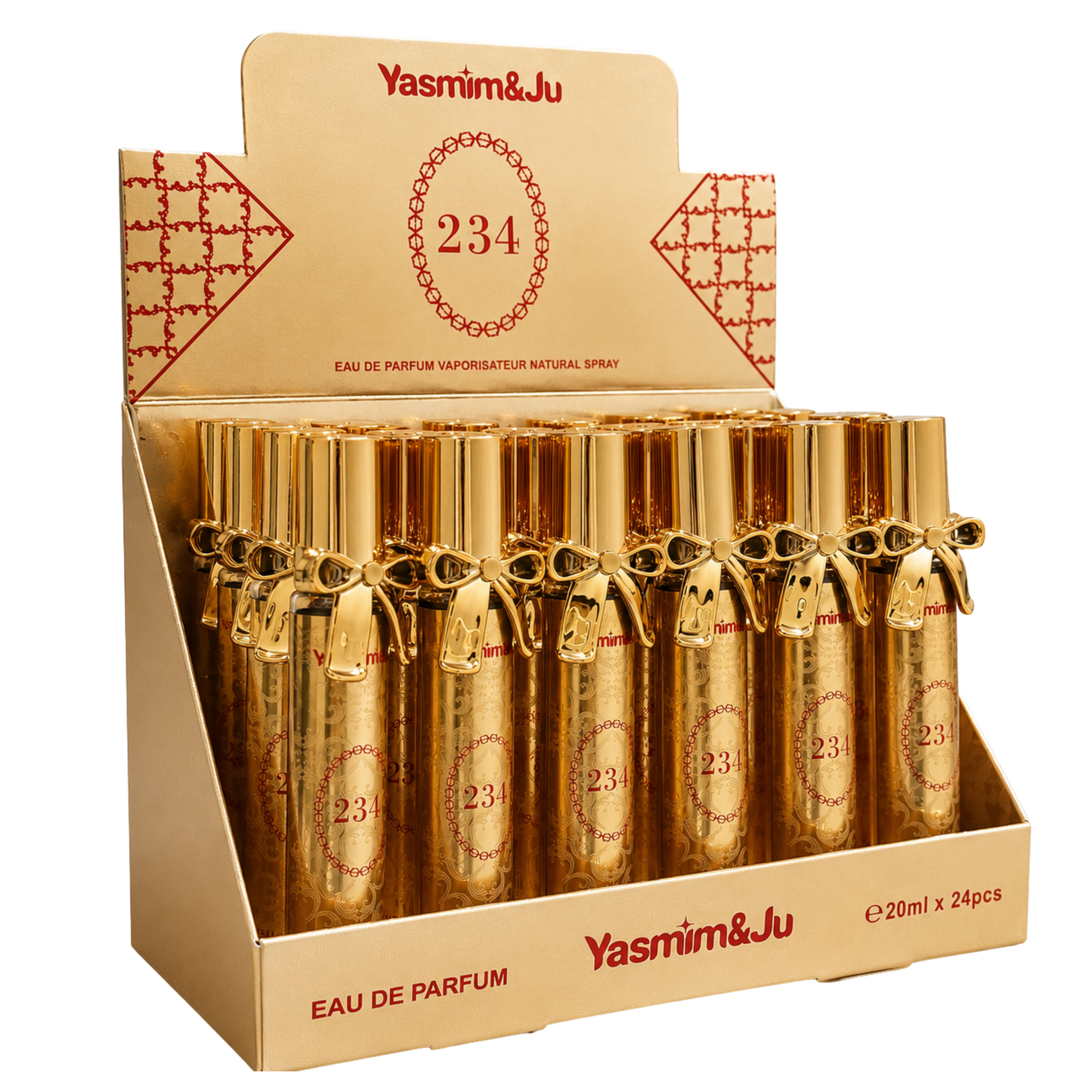 BOX C/ 24 PERFUME DE BOLSA 234 20ML YASMIM&JU