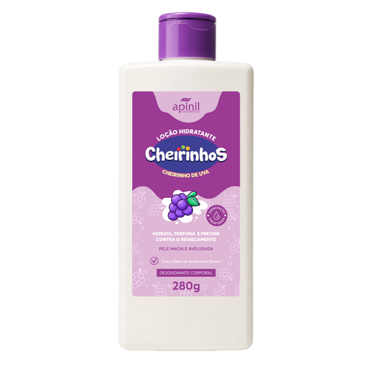 LOCAO HIDRATANTE CHEIRINHOS UVA 280G APINIL