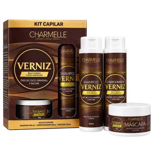 KIT CAPILAR 3 ITENS VERNIZ CHARMELLE
