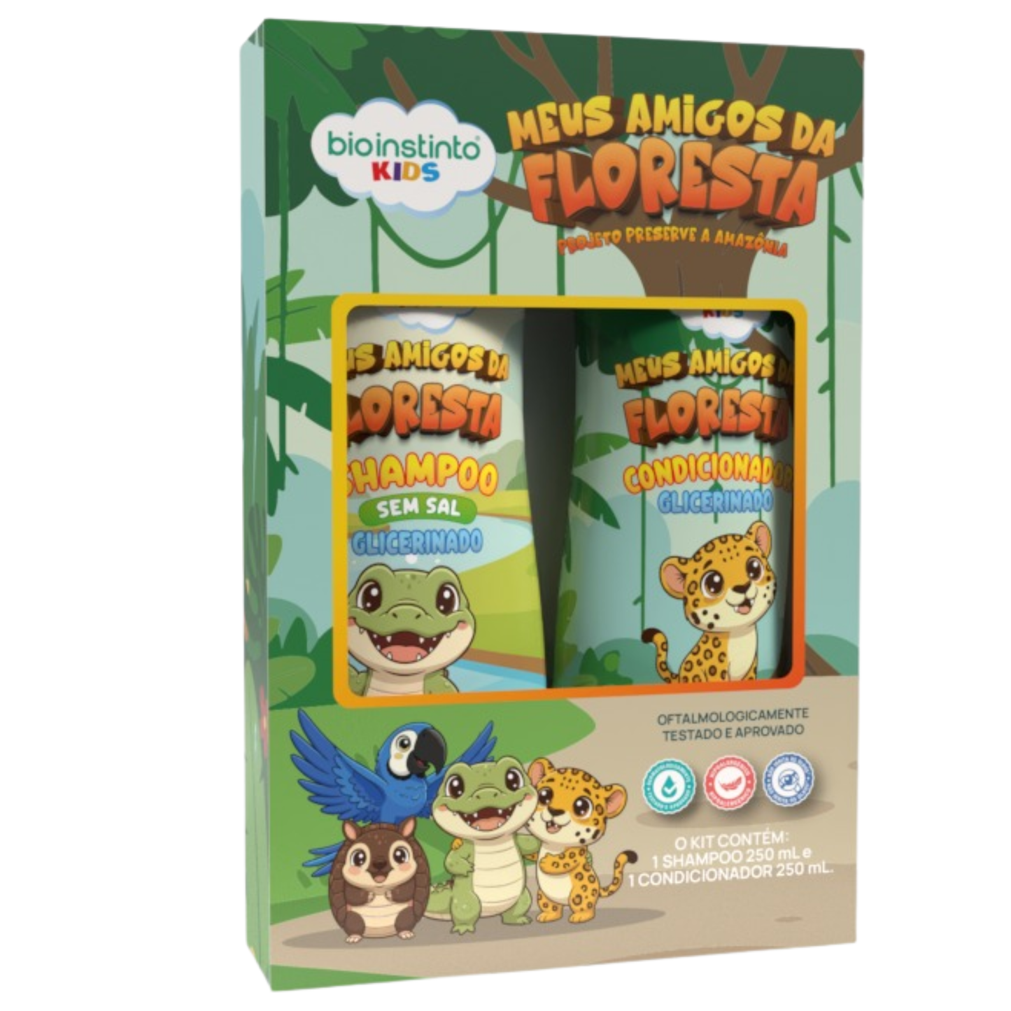 KIT CAPILAR MEUS AMIGOS DA FLORESTA KIDS 2 ITENS BIO INSTINTO
