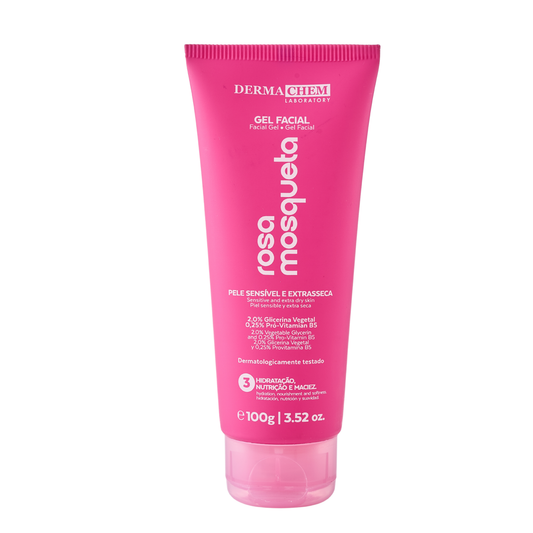 GEL FACIAL ROSA MOSQUETA 100G DERMACHEM