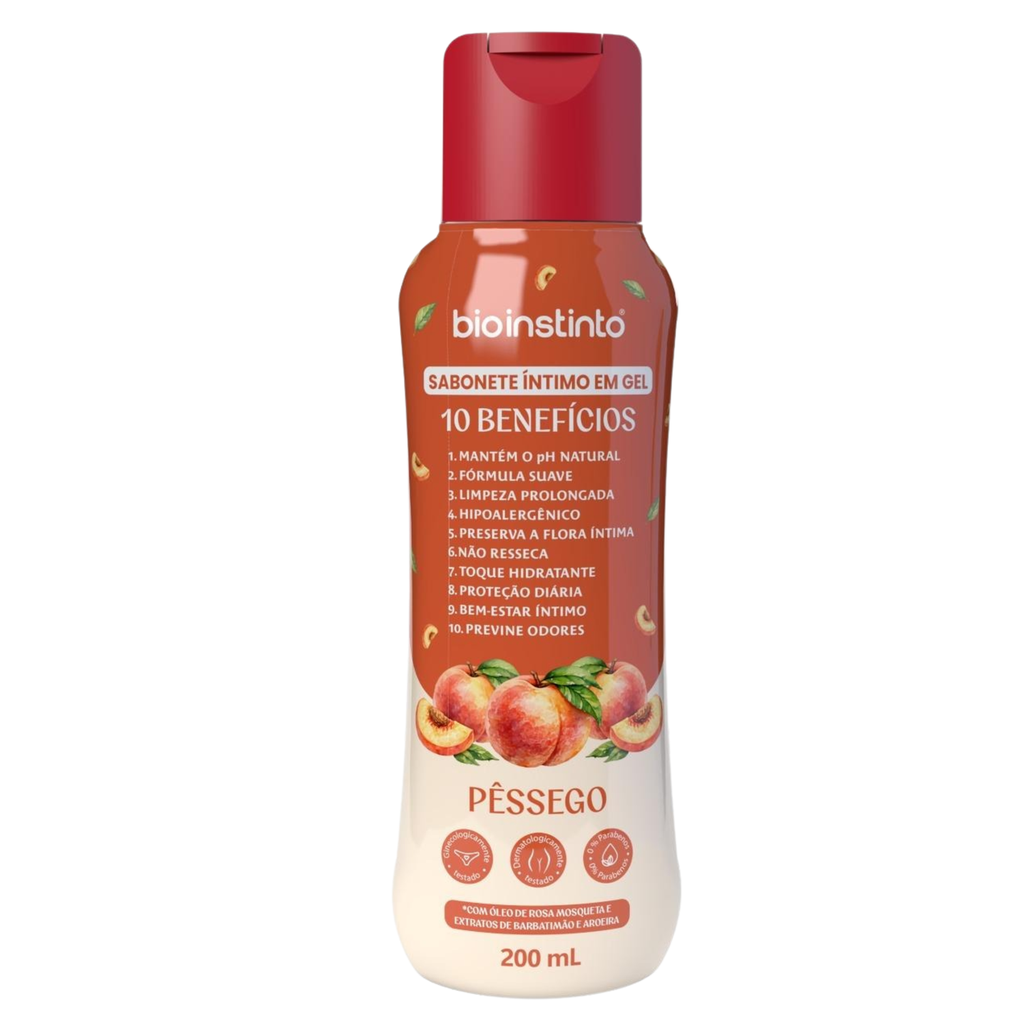 SABONETE INTIMO EM GEL 10 BENEFICIOS PESSEGO 200ML BIO INSTINTO